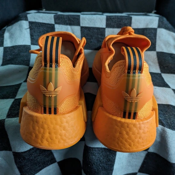 Adidas Originals NMD R1 Low Womens Running Boost Bright Orange Gv9439 1223 - Picture 4 of 12